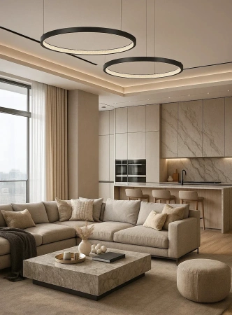 Pendant lamp Helisema P60 3CCT BL