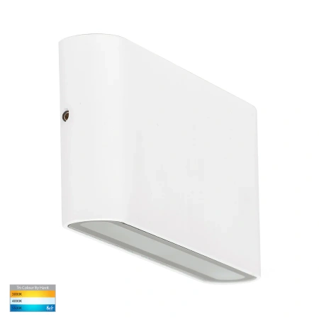 Wall light Lisse Fixed Down 3CCT LED 6W IP54 17.5cm WHT