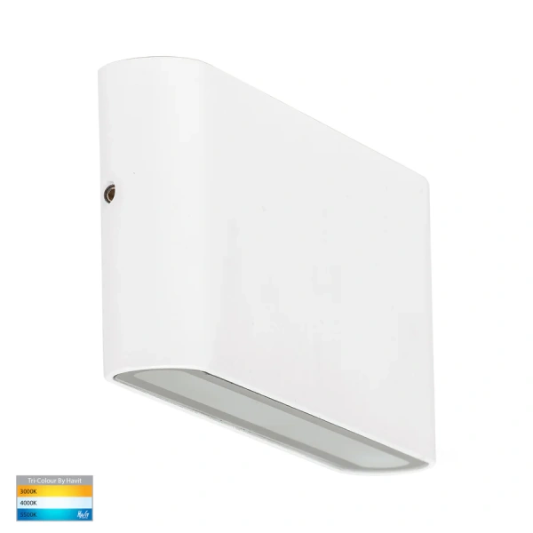 Wall light Lisse Fixed Down 3CCT LED 6W IP54 17.5cm WHT