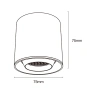 Track Cylinder spotlight Z3021-6.36.CCT.BK 48V 6W WIFI