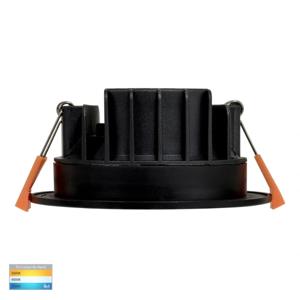 Recessed downlight Polly Polycarbonate BLK Fixed 3CCT LED 8W IP BLK