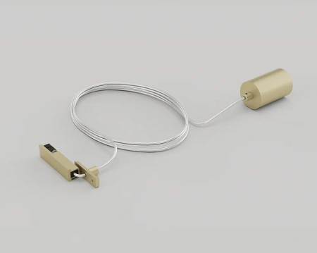 Surface track MUSE power feeder suspended 48V Brass