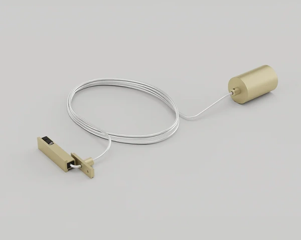 Surface track MUSE power feeder suspended 48V Brass