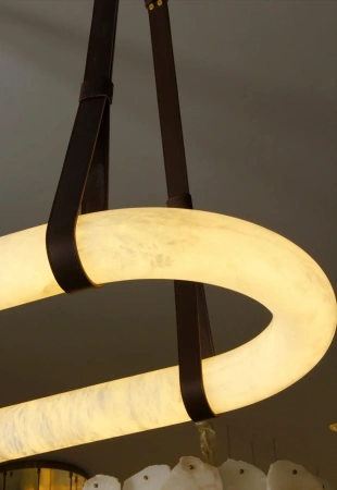 Pendant lamp Calcena L100 Alabaster Spanish Marble LED 45W BRS