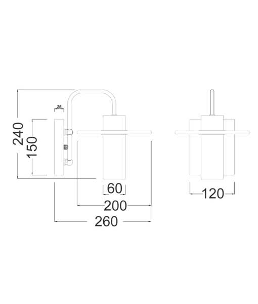 Wall light Lucerna Marble E14 BRS