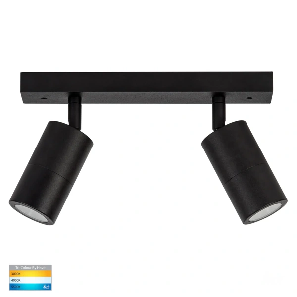 Wall light Tivah Bar Double IP54 HV4001T-2-BLK