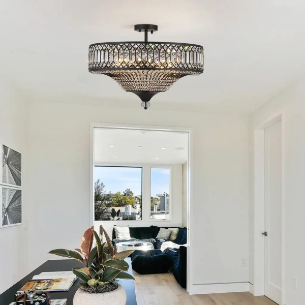 Ceiling lamp LOUIS D60 E14 BL