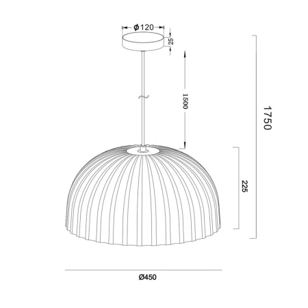 Pendant lamp Koora E27