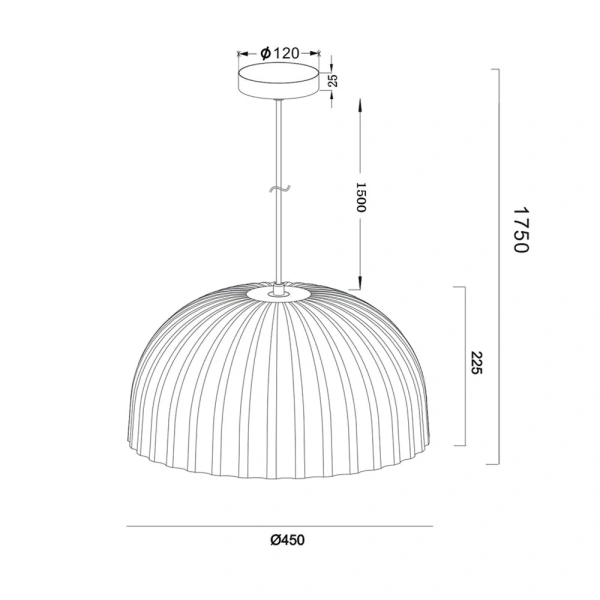 Pendant lamp Koora E27
