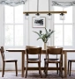 Pendant lamp METI Medieval Rustic Warm Chestnut Wood Bar 