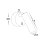 Wall light Lesen WHT LED 5W CCT Touch dim