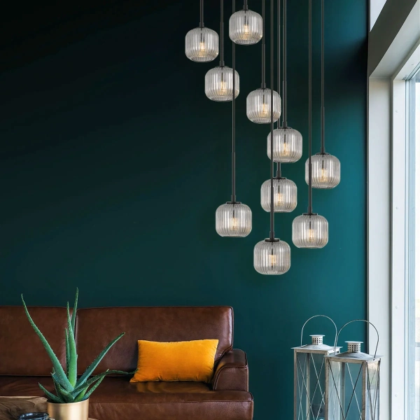 Pendant lamp BOBO 10 G9 D450 BK