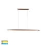 Pendant lamp Noce Walnut Timber L130 LED 20W 3CCT Dim