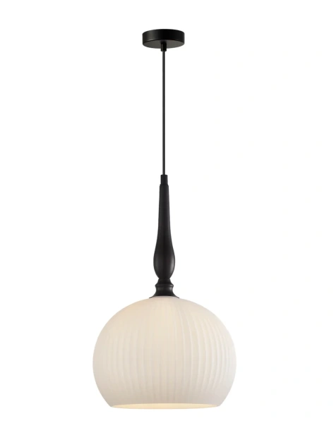 Pendant lamp CALIZ 3 Frosted Wine Glass Ribbed 72W