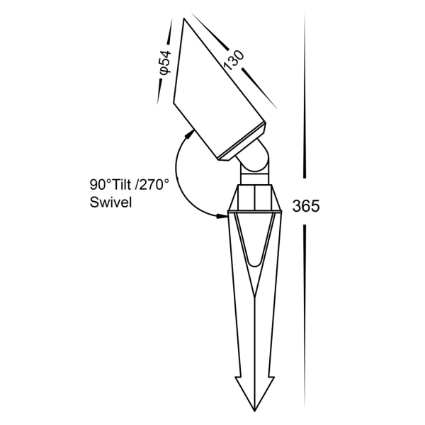 Garden light Shawl Antique Brass 5w LED HV1458T IP65