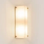 Wall light Tabular Alabaster G9 BRS