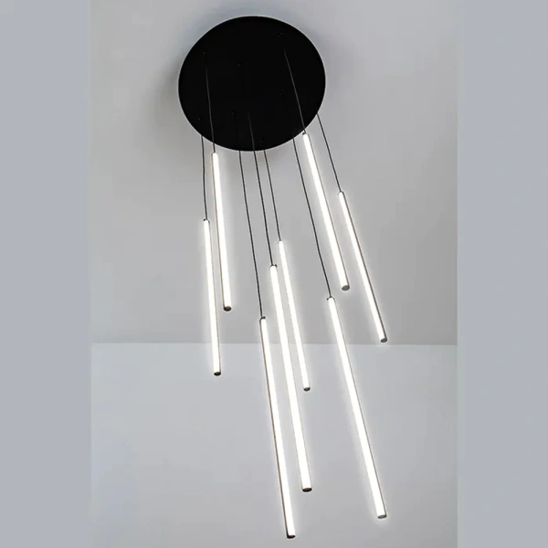 Pendant lamp Centric 8 Light Drop Black 3 CCT
