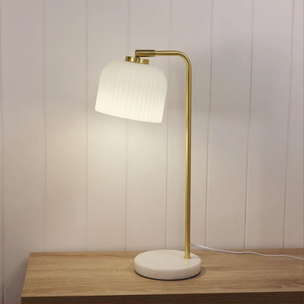 Table lamp Charlotte E27 WHT