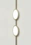 Track opal light GLORIO Brass 48V 15W 3K