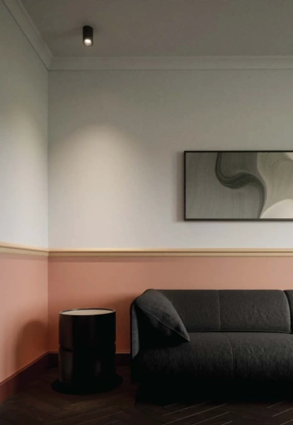 Surface downlight Gold Cylinder ZTUBE-10.95.CCT.BKB LED 10W