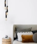 Pendant lamp IDA1 Blonde Wood Tube BLK