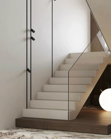 Recessed track set for stairway Edge 4M 3lt LED 15W BLK