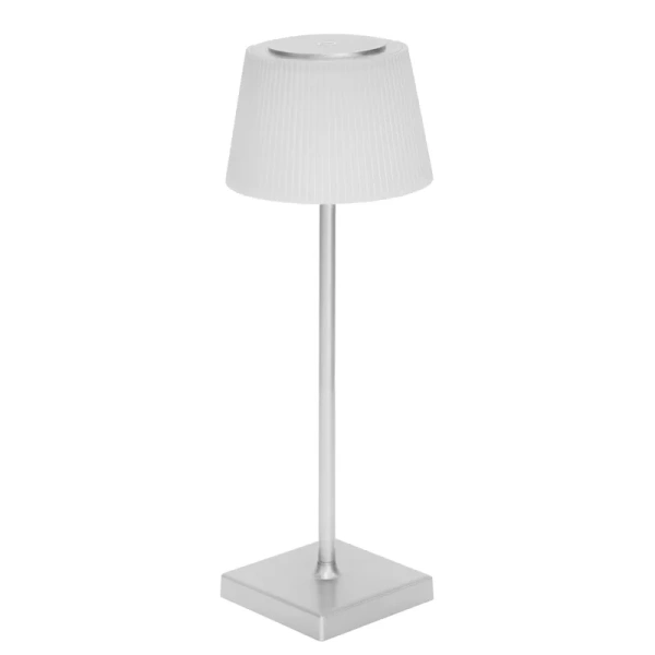 Table lamp Tate Rechargeable Touch Silver