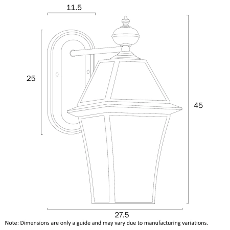 Wall light Rye 27 Solid Brass E14 H45 BRS