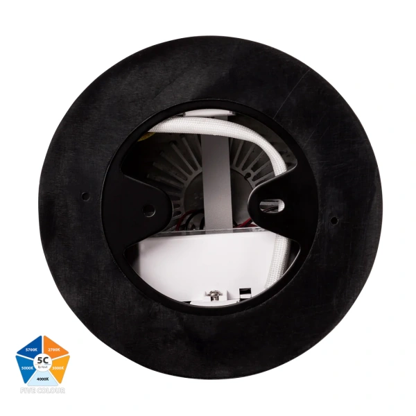 Surface downlight Nella BLK 5CCT LED 24W IP54