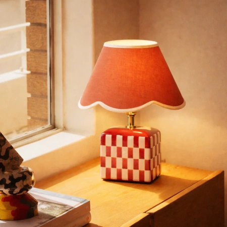 Table lamp Valentina Ceramic E27 Coral