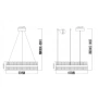 Pendant lamp Elisse crystal LED 30W 3K D60 CHR