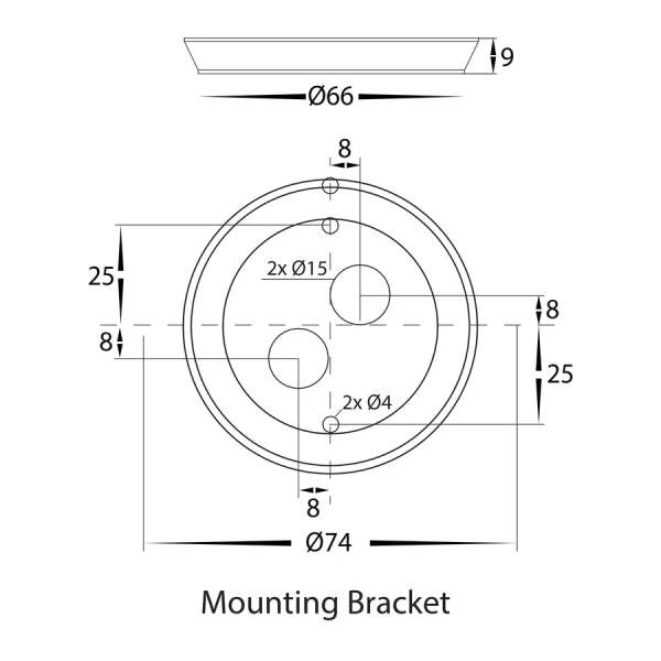 Wall light Halo RGB 3K LED 7W 12V WHT