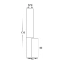 Wall light Akril LED 3W 12V D25 WHT