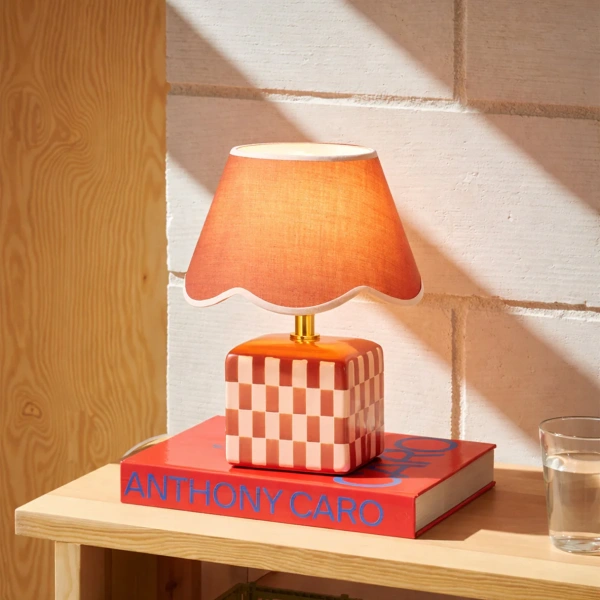 Table lamp Valentina Ceramic E27 Coral