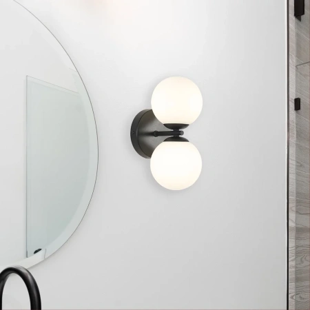 Wall light OBERON 2 G9 IP44 BLK