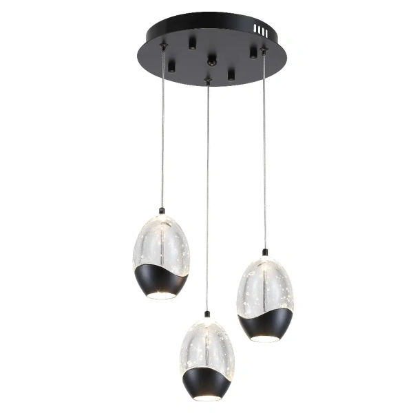 Pendant lamp TEAR 3 LED 23W BL