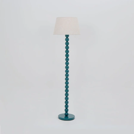 Floor lamp Pearl Orb E27 CYAN