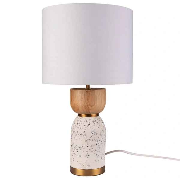 Table lamp Lottie Terrazzo Timber B22 WHT Table lamp Lottie Terrazzo Timber B22 WHT