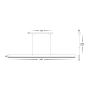 Pendant lamp Opex Walnut Timber L180 LED 28W 3CCT Dim