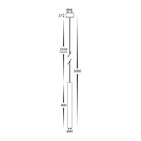 Ceiling lamp Henger Cylinder LED 6W HV5898T-WHT CCT Dim