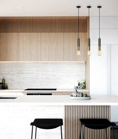 Pendant lamp GOLDA2 Tube with Brass Highlight