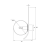 Wall lamp Oris G9 AMB BRS