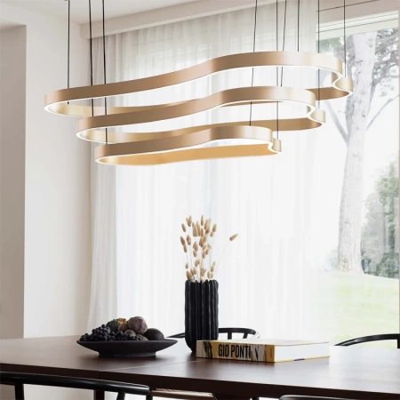 Pendant lamp Waves 2 SP LED 45W 3K BL