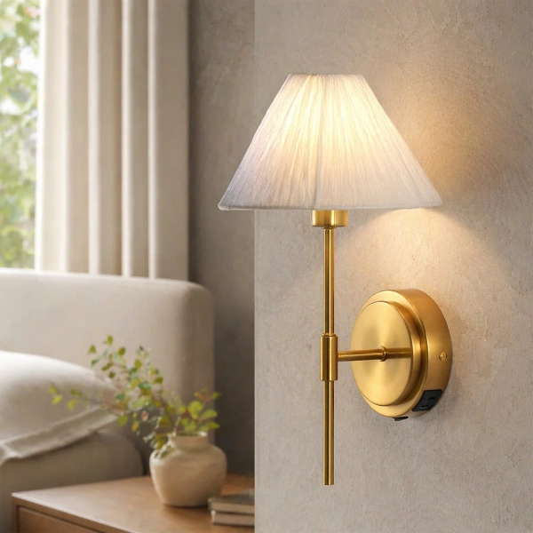 Wall lamp Sigrid Reading with charging ports BR
