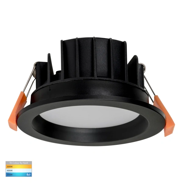 Recessed downlight Polly Polycarbonate BLK Fixed 3CCT LED 8W IP BLK