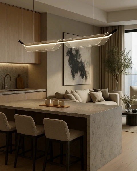 Pendant lamp Manssori L150 LED 18W 3CCT BL