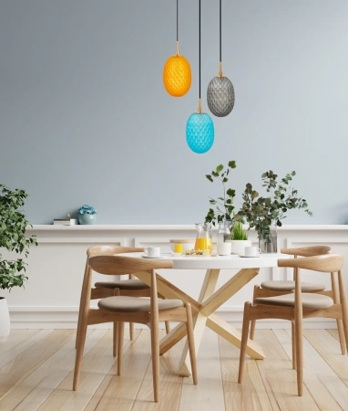 Pendant lamp KATHAL 2 E14 D15 SMK