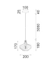 Pendant lamp CAMPANA 4 E14 D20 GN