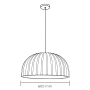 Pendant lamp Winona Light series D60 WH