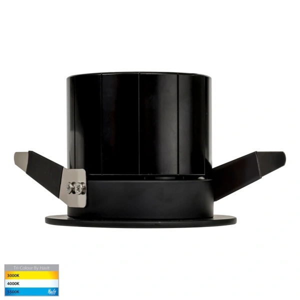 Recessed downlight Prime BLK Fixed 3CCT LED 12W IP54 BLK